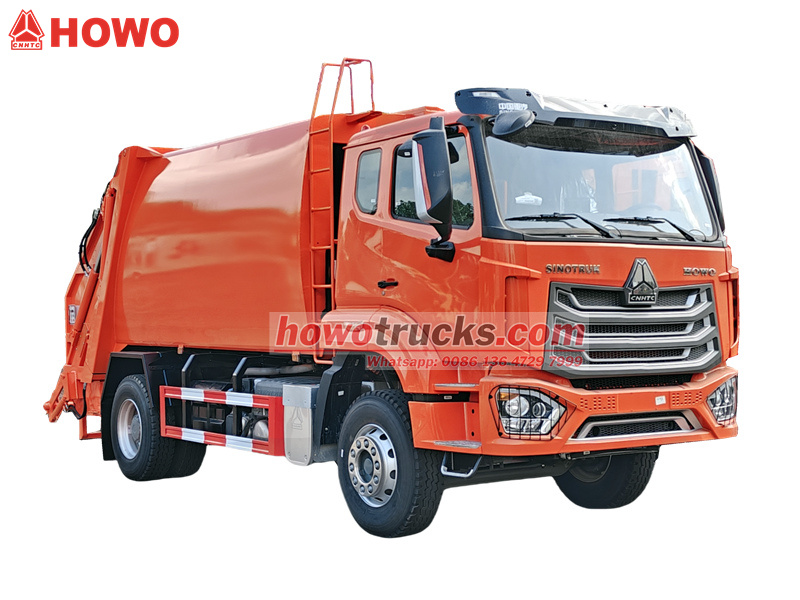 HOWO 15cbm rear loader truck