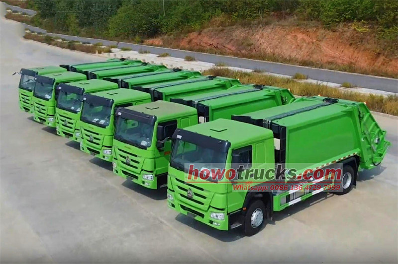 HOWO rear loader trucks for sale
