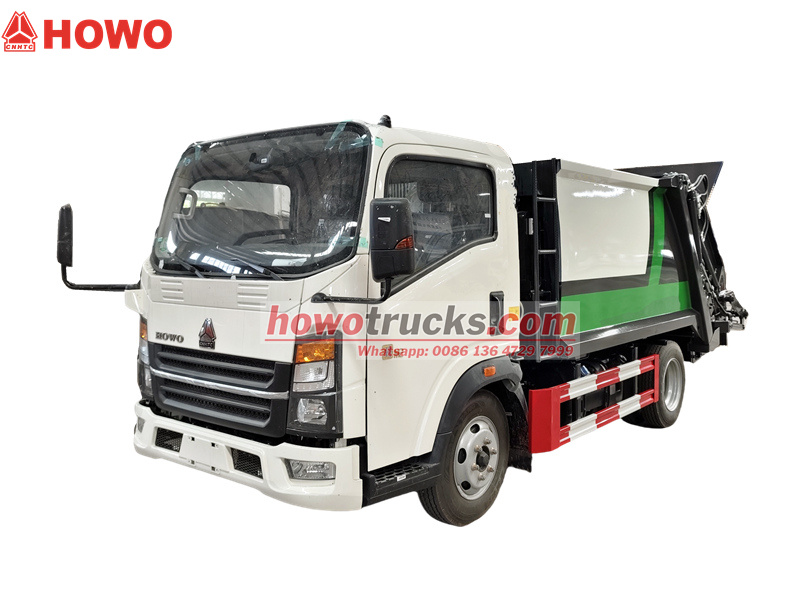 Howo light garbage compactor truck