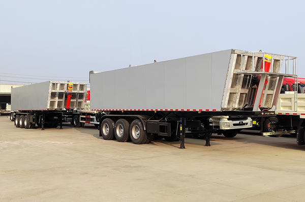 Dump semi-trailer shipment