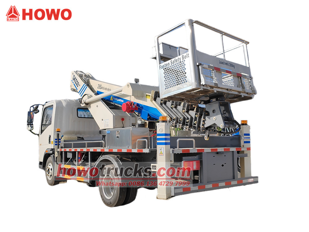 HOWO 28m manlift boom truck