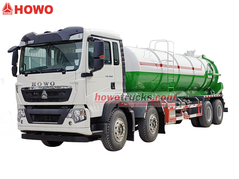 HOWO 8×4 vacuum tank truck
