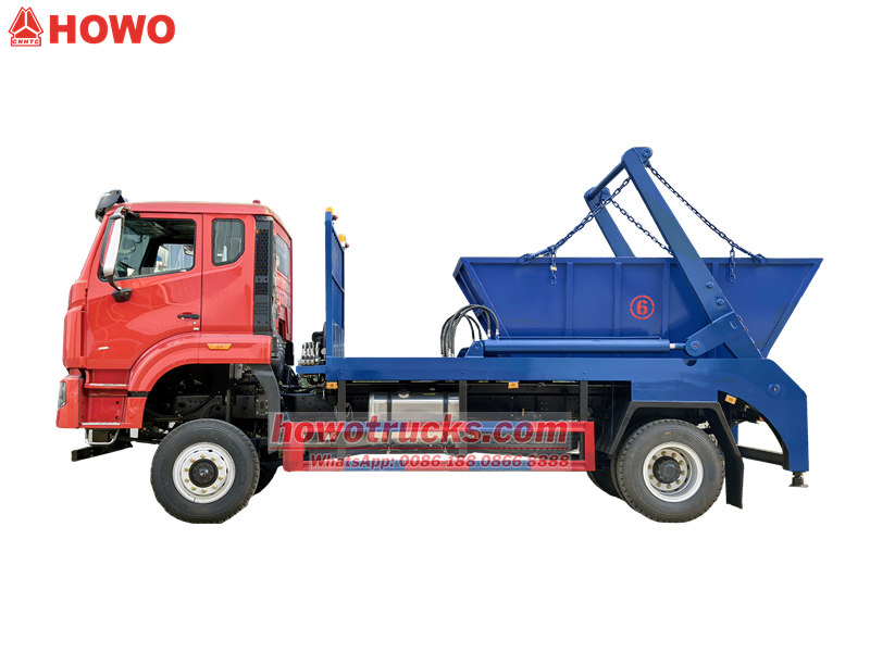 Howo light garbage skip loader truck