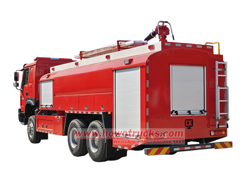 HOWO 6×6 fire pump truck