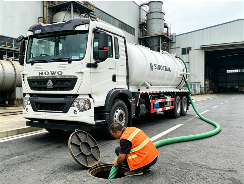 Howo TX vacuum sewage tank truck