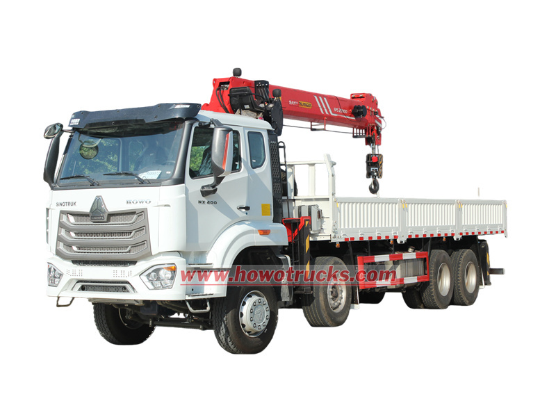 HOWO telescopic boom crane truck