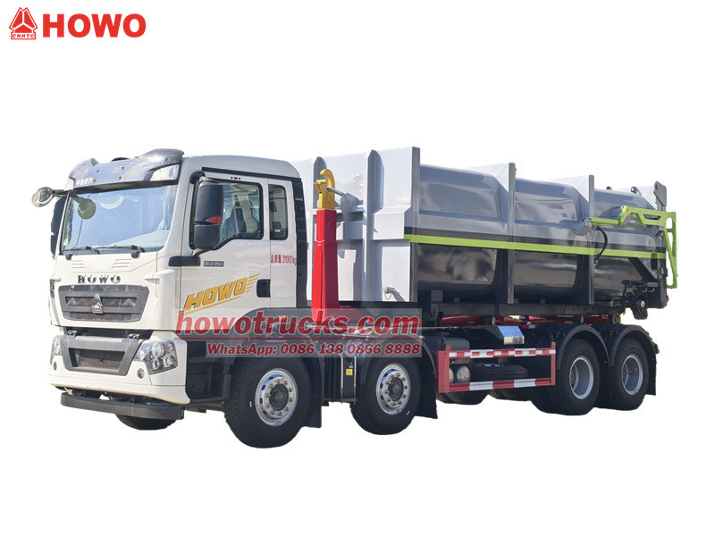 HOWO 25 Ton roll on roll off dumpster truck