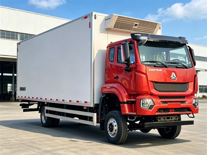 HOWO M7 10tons freezer van truck