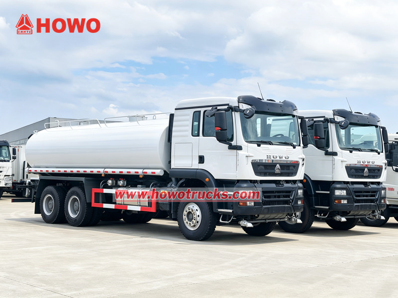 HOWO TX agyr 20000L suw sowujy ýük awtoulagy Jibuti şäherine eksport edilýär