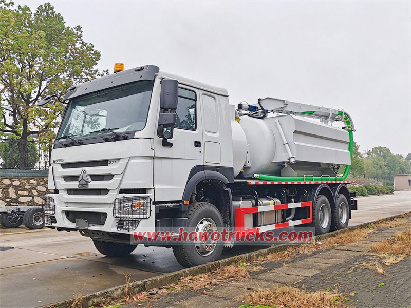 HOWO 6x4 Hydro Jetting Drain Cleaning truck